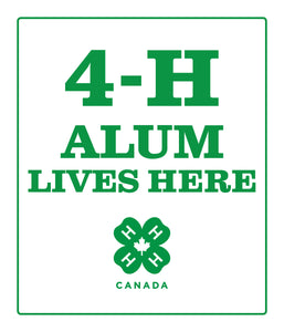 4-H Alum Lives Here Sign