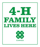 4-H Family Lives Here Sign